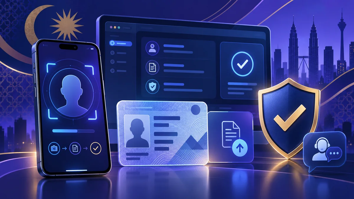 Digital identity card, face scan, secure document upload and verified shield for the Bodabet KYC guide